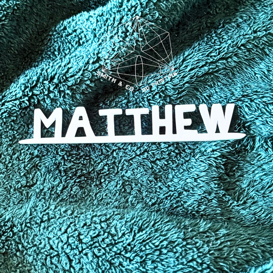 3D Printed Custom Name Plate
