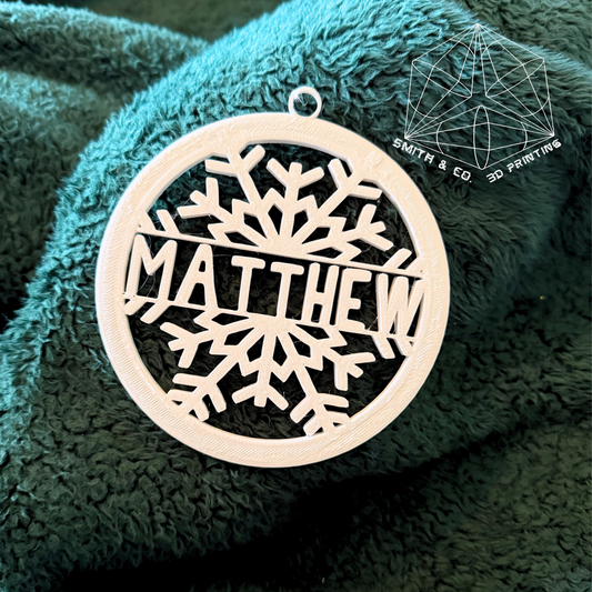 3D Printed Custom Christmas Ornaments